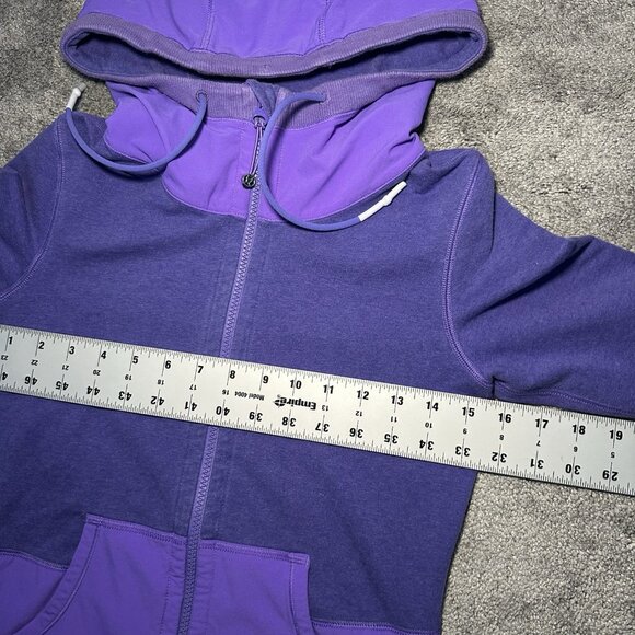 LULULEMON Voyage Hoodie Full Zip Womens Size 4 Power Purple Running Hiking Dance - Picture 11 of 13